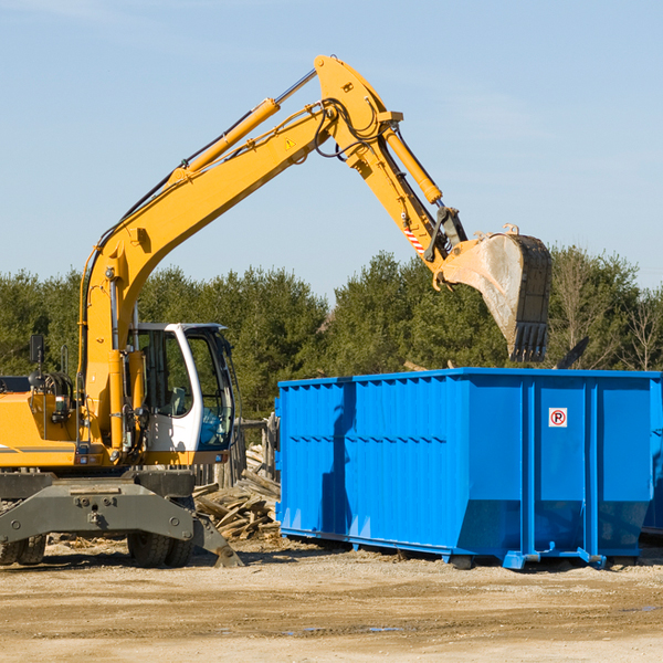 are there any restrictions on where a residential dumpster can be placed in Metolius Oregon